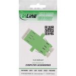 InLine LWL Kupplung, Duplex LC/LC, singlemode, grün, Keramik-Hülse, zum Einbau