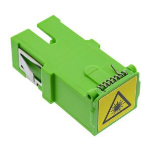 InLine LWL-Kupplung, Simplex SC/SC, singlemode, Keramik-Hülse, mit Shutter