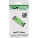 InLine LWL-Kupplung, Simplex SC/SC, singlemode, mit Shutter intern
