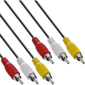 InLine Cinch Kabel, Audio/Video 3x Cinch, Stecker / Stecker, 2m