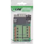 InLine Terminalblock D-Sub 9 Stecker, Federklemme, Schraubsicherung