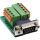 InLine Terminalblock D-Sub 9 Stecker, Federklemme, Schraubsicherung