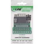 InLine Terminalblock D-Sub 9 Stecker, Schraubklemme, Schraubsicherung
