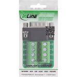 InLine Terminalblock D-Sub 9 Stecker, 2-reihig, Schraubklemme