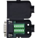 InLine D-Sub 9 Breakout-Terminalblock, Stecker, Schraubklemme