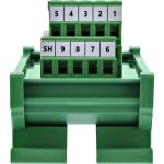 InLine D-Sub 9 Terminalblock, Stecker, Schraubklemme, Hutschiene