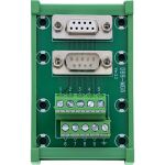 InLine D-Sub 9 Terminalblock, Buchse/Stecker, Schraubklemme, Hutschiene