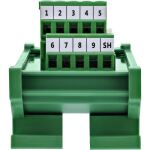 InLine D-Sub 9 Terminalblock, Buchse/Stecker, Schraubklemme, Hutschiene