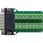 InLine D-Sub 15 Terminalblock, Stecker, 2-reihig, Schraubklemme