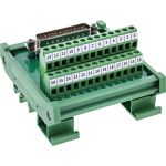 InLine D-Sub 25 Terminalblock, Stecker, Schraubklemme, Hutschiene, nummeriert