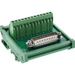 InLine D-Sub 25 Terminalblock, Stecker, Schraubklemme, Hutschiene, nummeriert