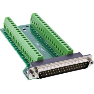 InLine D-Sub 37 Terminalblock, Stecker, 2-reihig, Schraubklemme, seitlich
