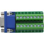 InLine Terminalblock, VGA (HD15), Buchse, 2-reihig, Schraubklemme