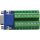 InLine Terminalblock, VGA (HD15), Buchse, 2-reihig, Schraubklemme