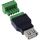InLine USB-A Buchse auf Terminalblock, 5pol, ohne Kabel