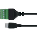 InLine USB-C Stecker an Terminalblock, 5pol, mit Kabel