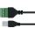 InLine USB-A Stecker an Terminalblock, 5pol, mit Kabel