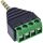InLine Adapter 3,5 mm Klinke 4pol Stereo/Mikro auf Terminalblock, schwarz