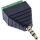 InLine Adapter 3,5 mm Klinke 4pol Stereo/Mikro auf Terminalblock, schwarz