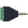 InLine Adapter 3,5 mm Klinke 4pol Stereo/Mikro auf Terminalblock, schwarz