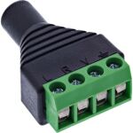 InLine 3,5mm 4pol Klinkenbuchse an Terminalblock, Stereo/Mikro