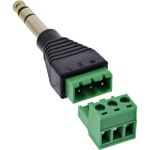 InLine 6,35mm Klinkenstecker an Terminalblock, Stereo, 3pol