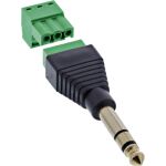InLine 6,35mm Klinkenstecker an Terminalblock, Stereo, 3pol