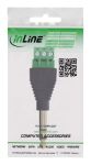 InLine 6,35mm Klinkenstecker an Terminalblock, Stereo, 3pol