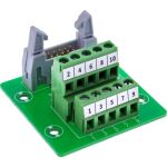 InLine IDC 10 Buchse an Terminalblock, 5pol, auf Platine