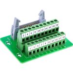 InLine IDC 20 Buchse an Terminalblock, 10pol, auf Platine