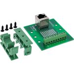 InLine Terminalblock, RJ45 Buchse, nach oben, für Hutschiene