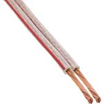 InLine Lautsprecherkabel, 2x 2,5mm², CCA, transparent, 100m