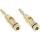 InLine Bananen ST, Schraubver., Metall, vergoldet, 1x rot, 1x schwarz, 2er Set