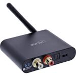 InLine Bluetooth True Hi-Fi Audio Receiver, DAC, BT5.3, aptX HD, Cinch+Toslink