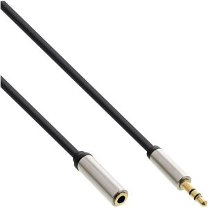 InLine Slim Audio Kabel Klinke 3,5 mm ST/BU, Stereo, 5 m