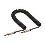 InLine Slim Audio Spiralkabel Klinke 3,5mm ST/ST, 4pol, Stereo, 1m