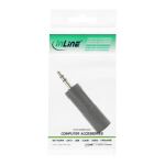 InLine Audio Adapter, 3,5mm Klinke Stecker Stereo an 6,3mm Klinke Buchse Stereo