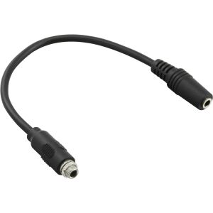InLine Audio Adapterkabel zum Einbau 1x mit Gewinde, 3,5mm Stereo BU/BU, 0,2m