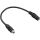 InLine Audio Adapterkabel zum Einbau 1x mit Gewinde, 3,5mm Stereo BU/BU, 0,2m