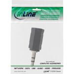 InLine Audio Adapter, 2,5mm Klinke Buchse an 3,5mm Stecker, Stereo
