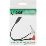 InLine Audio Kopfhörer Flugzeug-Adapterkab., 2x 3,5mm ST / 3,5mm BU 3pol, 0,15m