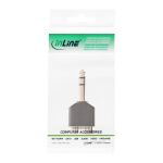 InLine Audio Adapter, 6,3mm Klinke Stecker auf 2x Cinch Buchse, Stereo