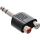 InLine Audio Adapter, 6,3mm Klinke Stecker auf 2x Cinch Buchse, Stereo