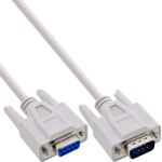15er B-Pack InLine Serielle Verlängerung, 9pol ST/BU, vergossen, 10m
