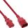 35er B-Pack InLine Kaltgeräteverlängerung, C13/C14, rot, 2m