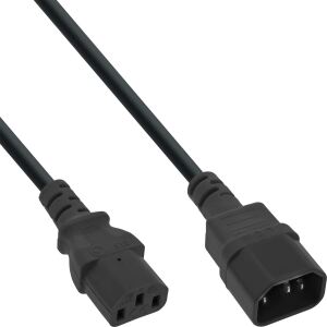 35er B-Pack InLine Kaltgeräteverlängerung, C13/C14, schwarz, 2m