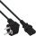 80er B-Pack InLine Netzkabel, Schutzkontakt gew. / Kaltgerätest. C13, 0,3m