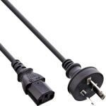35er B-Pack InLine Netzkabel, Netzstecker Australien / Kaltgeräte ST C13, 1,8m