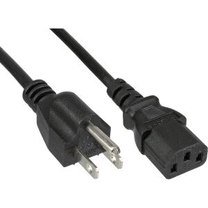 40er B-Pack InLine Netzkabel, Netzstecker USA / Kaltgeräte ST C13, 1,8m