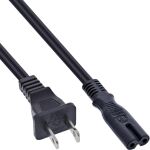65er B-Pack InLine Netzkabel, Netzstecker USA / Euro 8 C7 Stecker, 1,8m